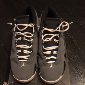 Men’s Air Jordan 14 Retro, Light Graphite/Navy